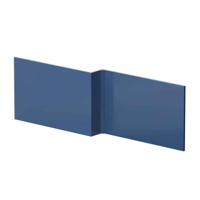 Balterley L Shape Square Reversible Bath Front Panel Satin Blue 1700mm Blue unisex