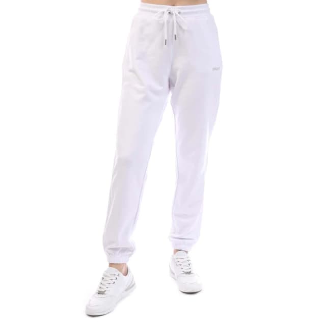 DKNY Mini Stud Logo Relaxed-Fit Sweatpants White female XS