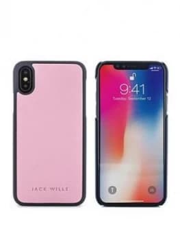 Jack Wills Saffiano Inlay Shell Apple iPhone X Wray Pink Navy