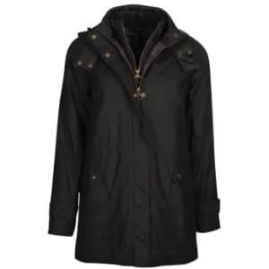 Barbour Womens Cannich Wax Jacket Black/Modern 10