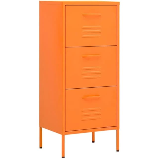VIDAXL Storage Cabinet Orange 42.5x35x101.5cm Steel Vidaxl 8720286564950