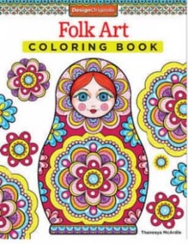 Folk Art Coloring Book by Thaneeya Mcardle Book