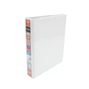 Elba Panorama A5 Presentation Ring Binder PVC 2 Ring 25mm White Pack of 6