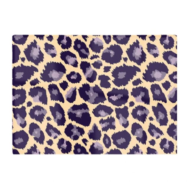 Warren Reed Designer Leopard Print Glass Chopping Board
