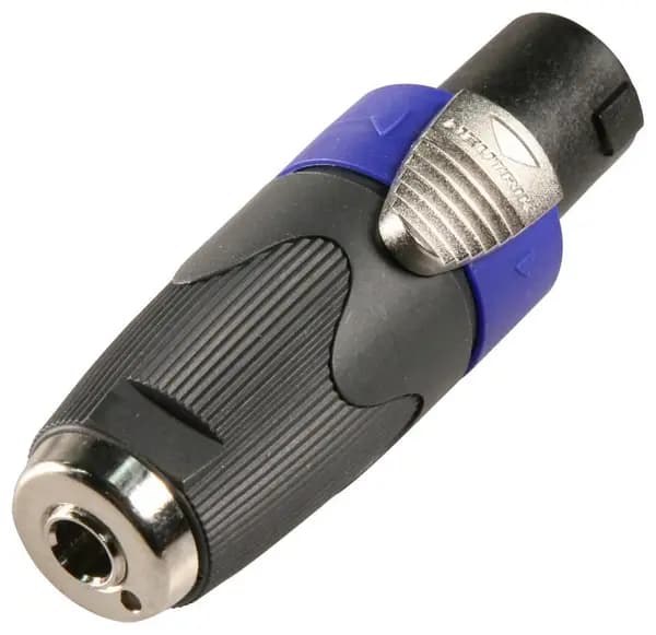 Neutrik Neutrik NA4LJX 4 Pin Speakon to 6.3mm (1/4") Mono Socket Adaptor NA4LJX