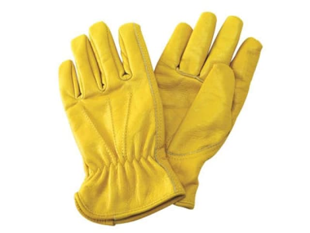 Kent & Stowe Luxury Leather Gardening Gloves Heavy Duty Fleece Lined Medium