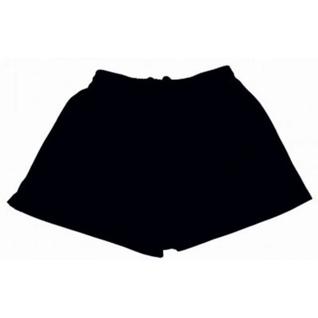 Omega Mens Plain Navy Shorts in Black Size: 36R Black Male 36R