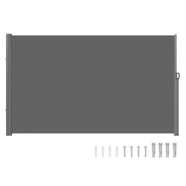 VEVOR Retractable Patio Screen Retractable Fence, 63x118inch Privacy Screen, Outdoor ZYPF160X300CMGY01V0