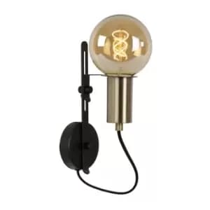 Lucide Malcolm Modern Wall Light 1xE27 Black