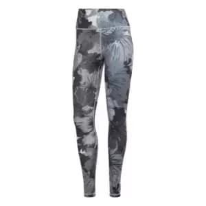 adidas Training Essentials Printed High-Waisted Leggings - Grey One / Light Onix