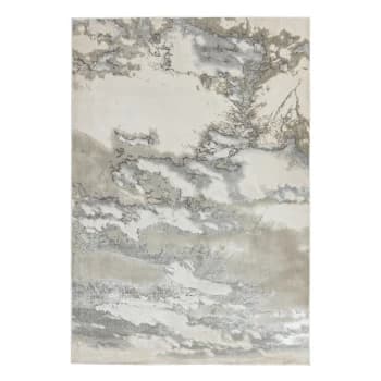 Asiatic Aurora Shiny Marble Rectangle Rug - 80x150cm - Grey