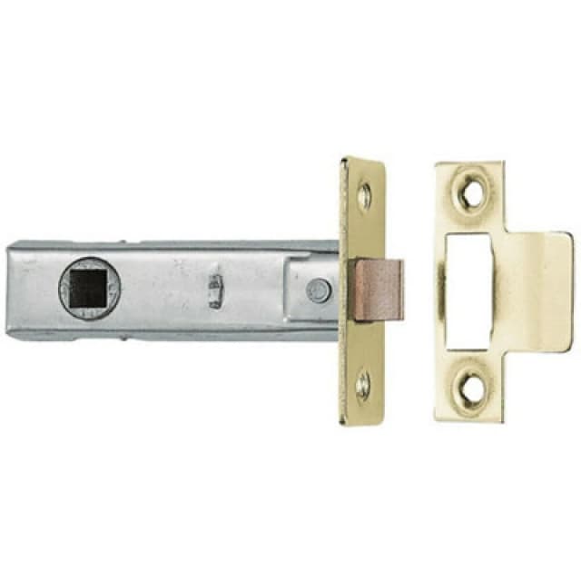 Loops 64mm Tubular Mortice Door Latch Plates & Fixings Included Electro Brassed Metallics unisex