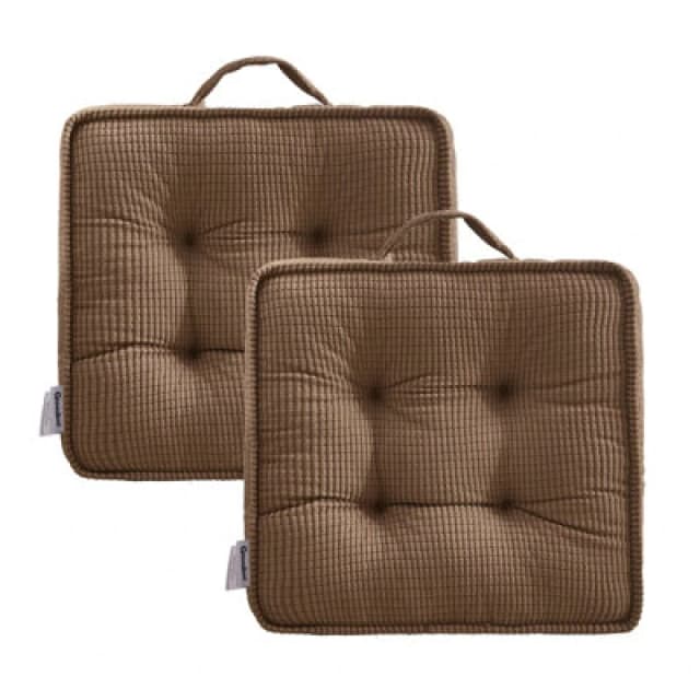 Ezysleep Ezysleep Outdoor / Indoor Set of 2 Seat Cushions in Light Brown Size: 40cm x 40cm Light Brown 40cm x 40cm Unisex 0721545366337