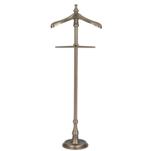 Hill Interiors Antiqued Valet Stand - Metal - L6 X W45 X H132cm - Silver