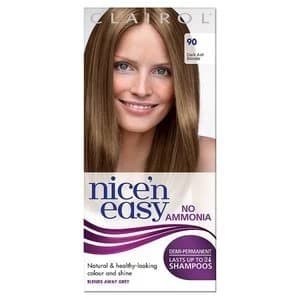 Nice'n Easy No Ammonia Hair Dye Dark Ash Blonde 90, Shade