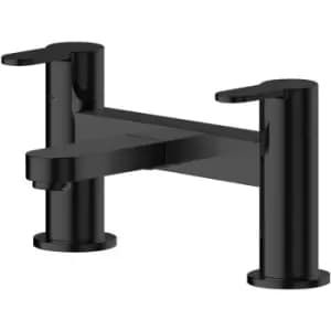 Arvan Pillar Mounted Bath Filler Tap - Matt Black - Nuie