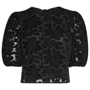 Ted Baker Indyia Velvet Top - Black