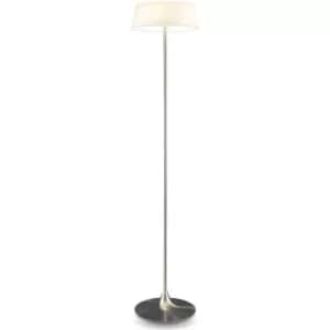 Floor Lamp With Shade Satin Nickel