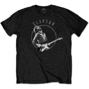 Eric Clapton - Vintage Photo Unisex Large T-Shirt - Black