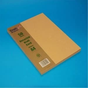 Craft UK A4 Card Kraft 280gsm 50 pack