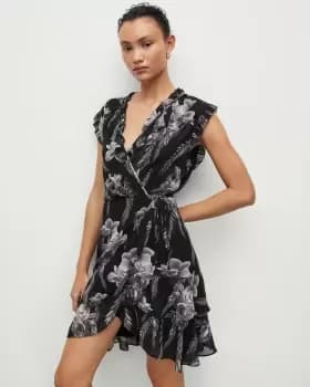 AllSaints Ari Sleeveless Mia Floral Mini Dress