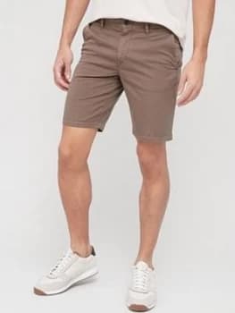 Hugo Boss Schino Slim Fit Chino Shorts Beige Size 32 Men
