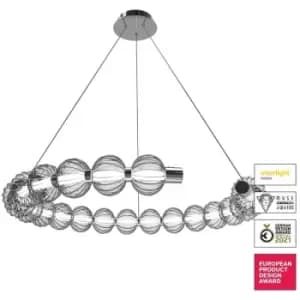 Maytoni Amulet Modern Pendant Ceiling Light Chrome, 4000K