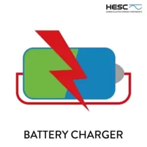 SR Suntour Hesc Battery charger for Phylion-battery , 36V, with UK style adaptor cable type for WSUBAT01