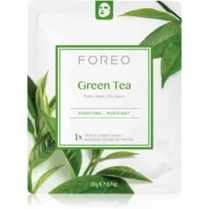 FOREO Farm to Face Green Tea Soothing Sheet Mask for Combination Skin 3x20ml