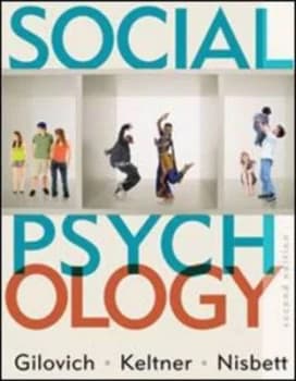 Social Psychology by Tom Gilovich Paperback
