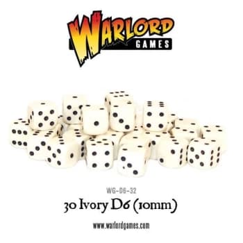 Spot dice 10mm - Ivory (30)