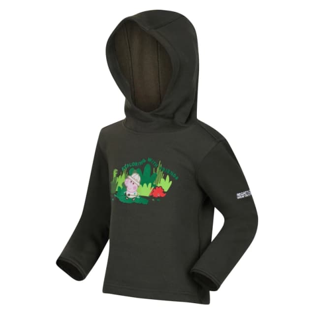 Regatta Peppa Graph Fleece Hoody Girls - Green Green 6 - 12 Months