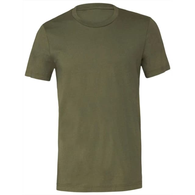 Bella + Canvas Mens Jersey Crew Neck T-Shirt in Green Size: XS Green Male XS