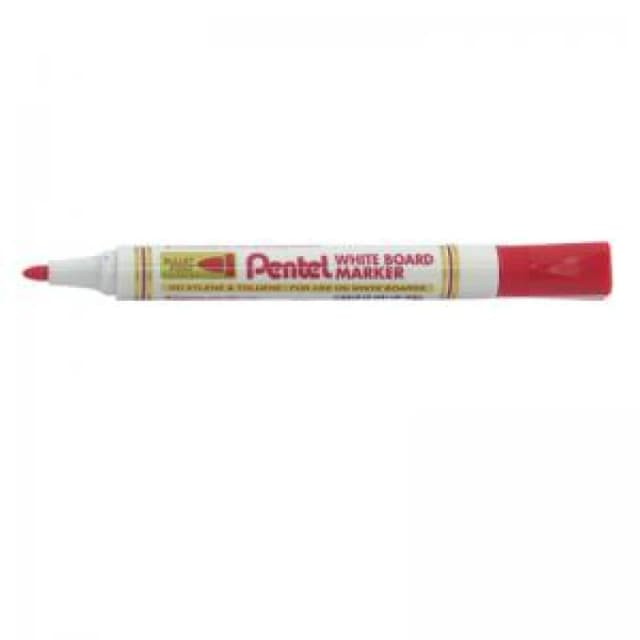 Pentel Everyday Drywipe Marker Bullet Tip Red - 12 Pack (MW85-BE)
