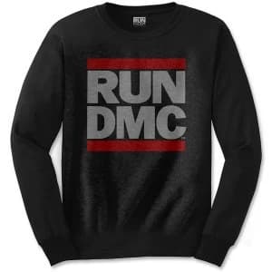 Run DMC - Logo Unisex Small T-Shirt - Black