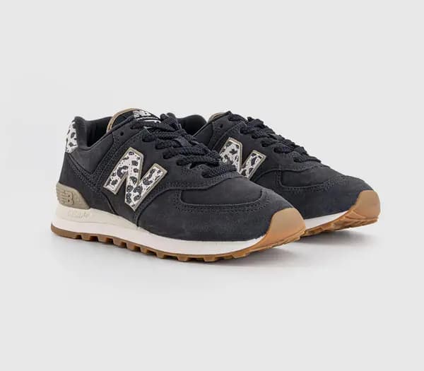 New Balance 574 Trainers Phantom Leopard, 8