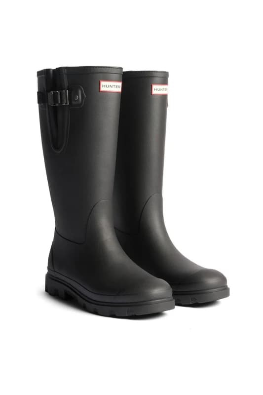 Hunter Womens Field Downpour Boot in Black Size: 7 Black Female 7