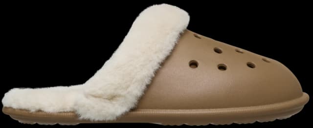 Crocs Unisex Classic Fuzz Scuff Slippers Sepia W10/M9