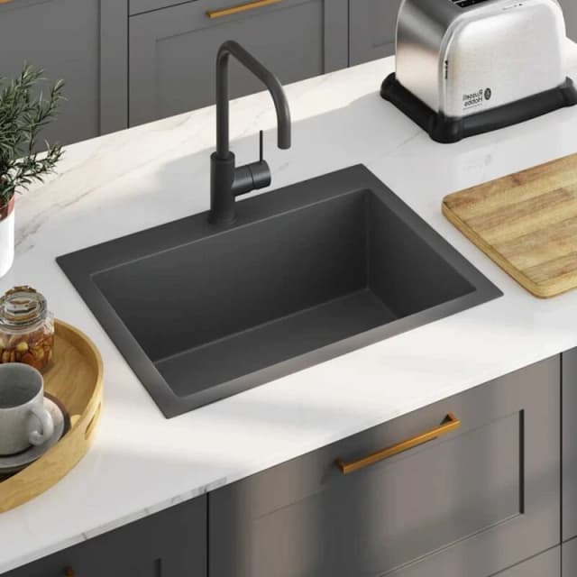 VIDAXL Handmade Kitchen Sink Black Stainless Steel Vidaxl 8720286179130