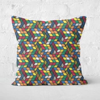 Repeat Rubik's Cube Pattern Cushion Square Cushion - 50x50cm - Soft Touch