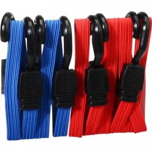 Faithfull 4 Piece Flat Bungee Cord Set