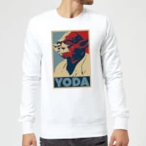 Star Wars Yoda Poster Sweatshirt - White - XXL