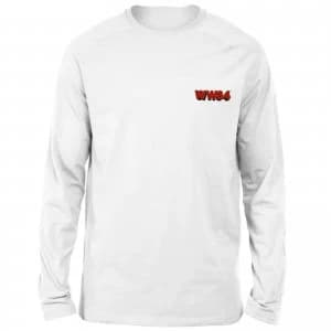 DC Wonder Woman WW84 Embroidered Unisex Long Sleeved T-Shirt - White - L