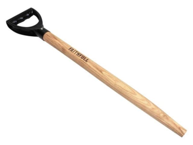 Faithfull FSC Ash PYD Bent Taper Spade Fork or Shovel Handle 0.7m FAIAPDBTFSC