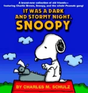 it was a dark and stormy night snoopy