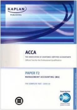 Acca Paper F2 Management Accounting by Association of Chartered Certified Accountants Paperback