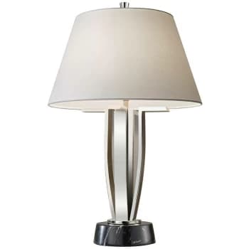 shore - 1 Light Table Lamp Polished Nickel, E27 - Elstead