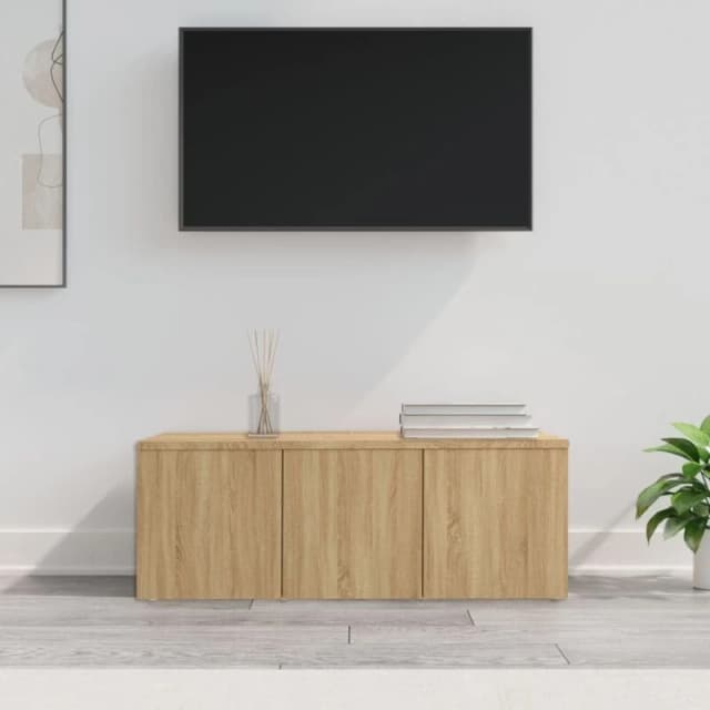 VIDAXL TV Cabinet Sonoma Oak 80x34x30cm Engineered Wood Vidaxl 801862