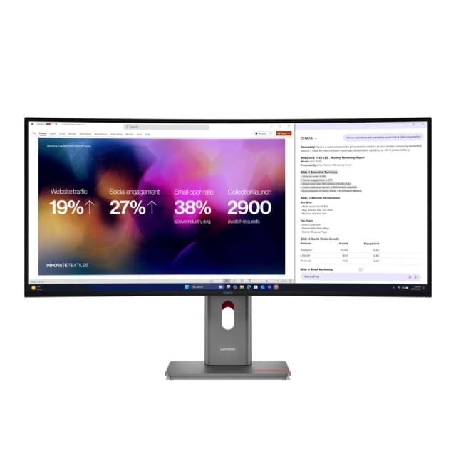 Lenovo ThinkVision P40WD-40 40" 5K Curved Monitor 64B4GAT1UK