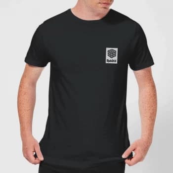 Rubik's Rubiks Box Pocket Mens T-Shirt - Black - 3XL - Black
